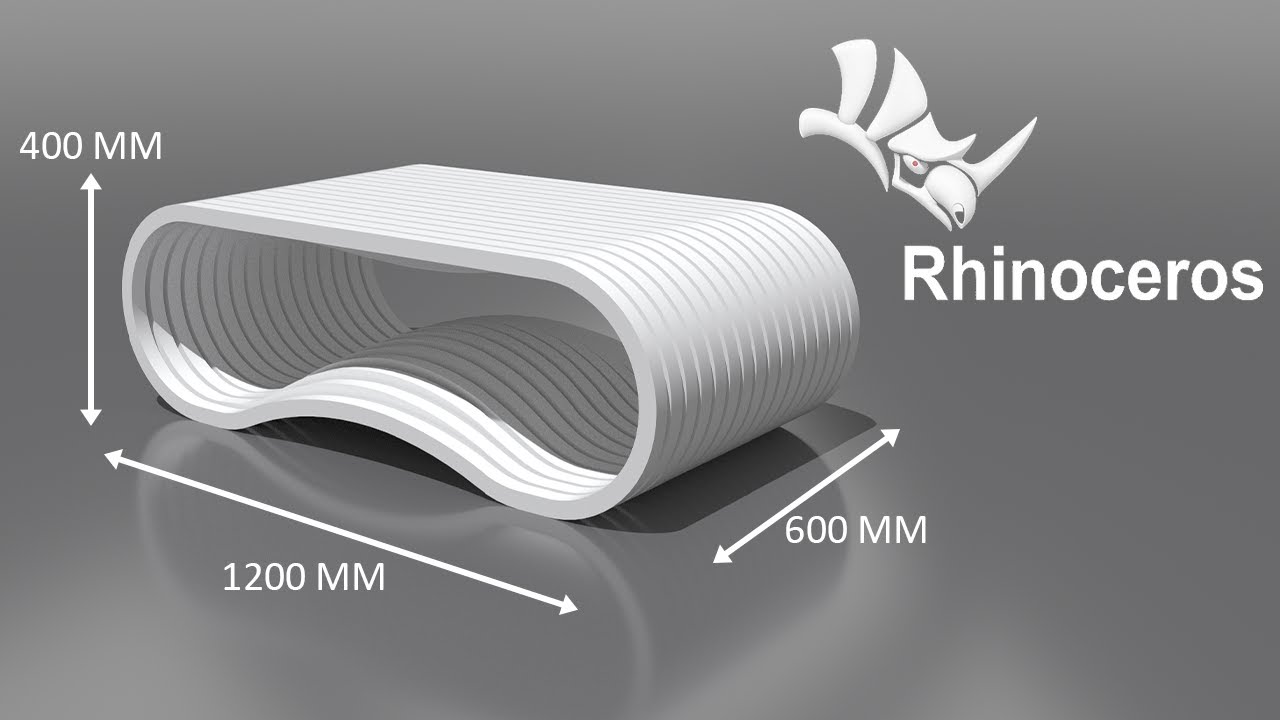 Rhino Tutorial | Furniture Design – Parametric Coffee Table Modeling