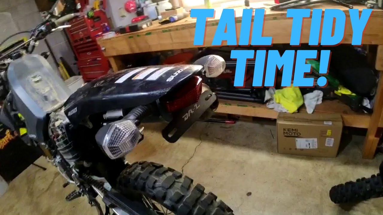 DRZ400 Crash Part 2. Installing a Tail Tidy Rear Fender Eliminator