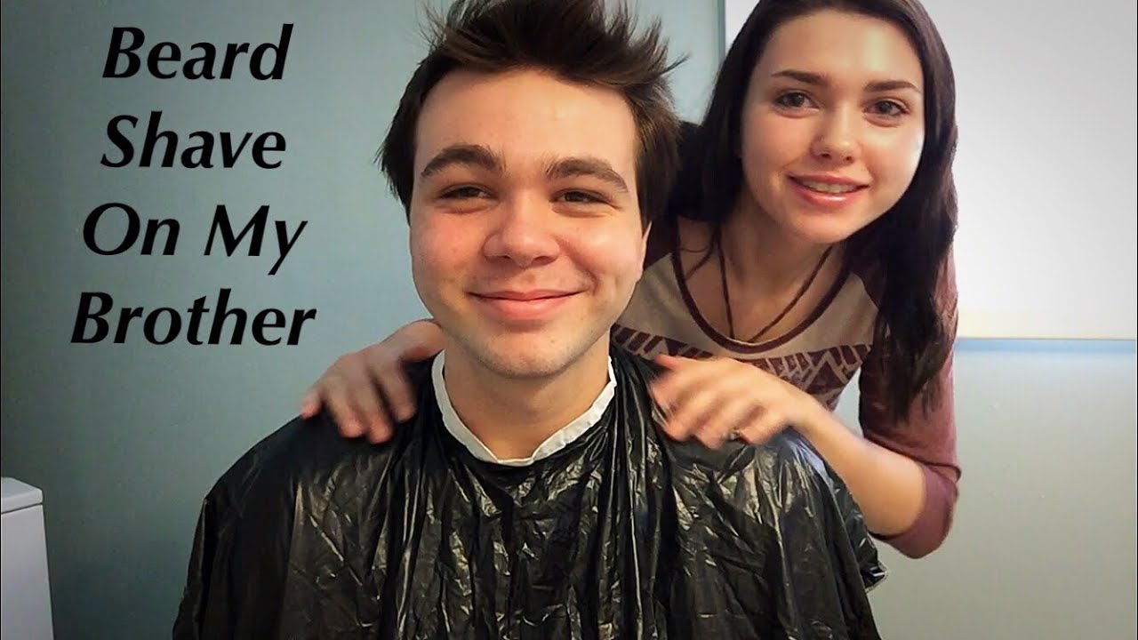 ASMR Beard Shave on my Brother
