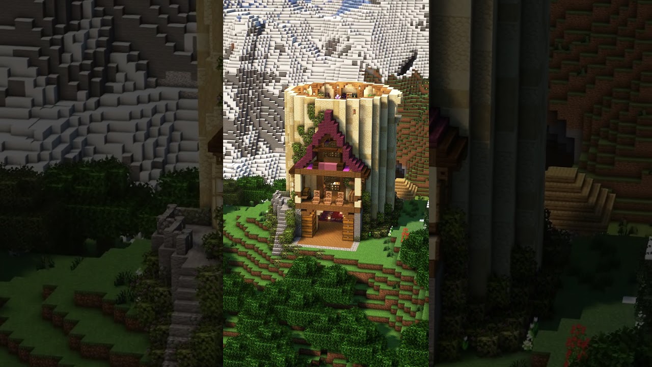 Download on Patreon World and Schematic now Link in Bio |Fantasy House #minecraft #minecraftbuilding