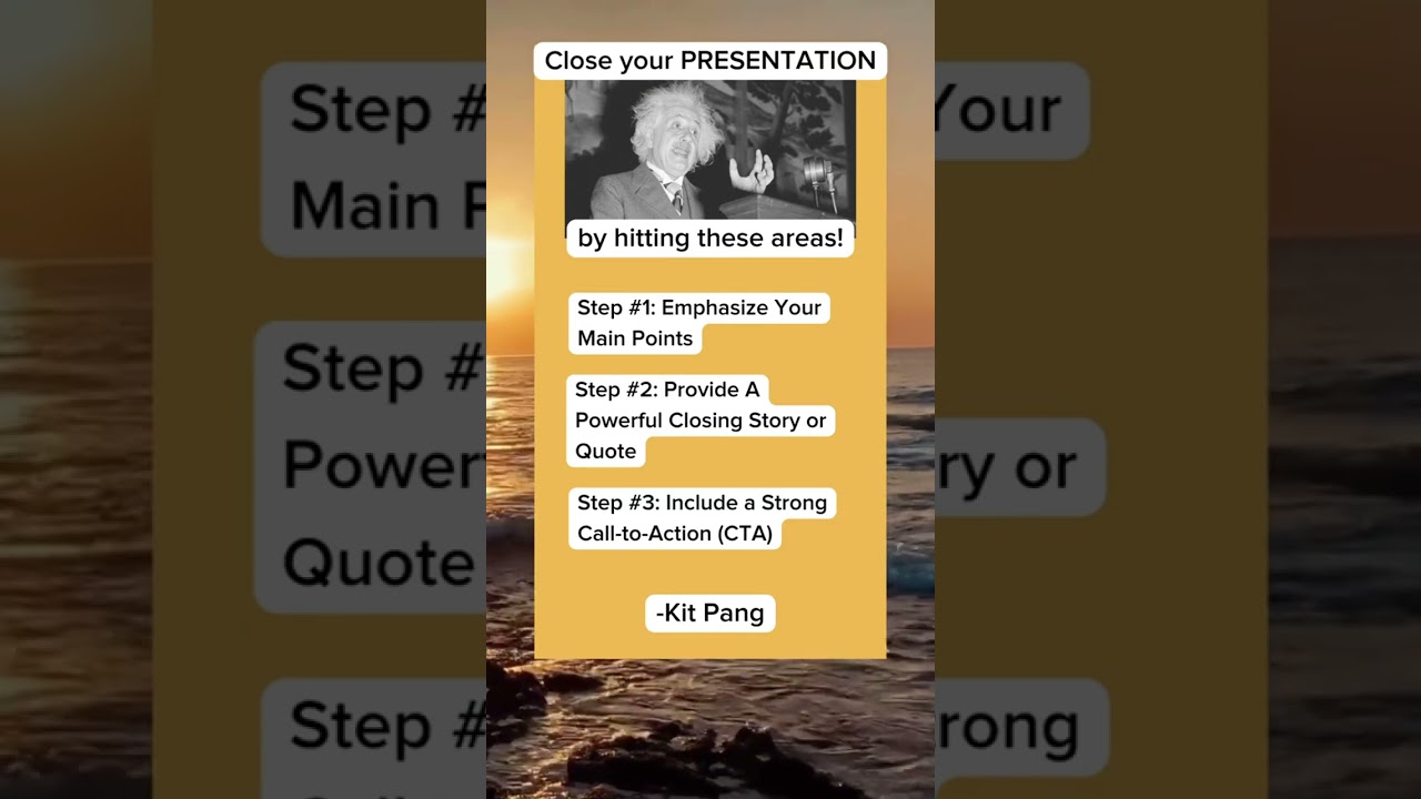 Here's how you should CLOSE your presentation! #businesspresentation #zoompresentation