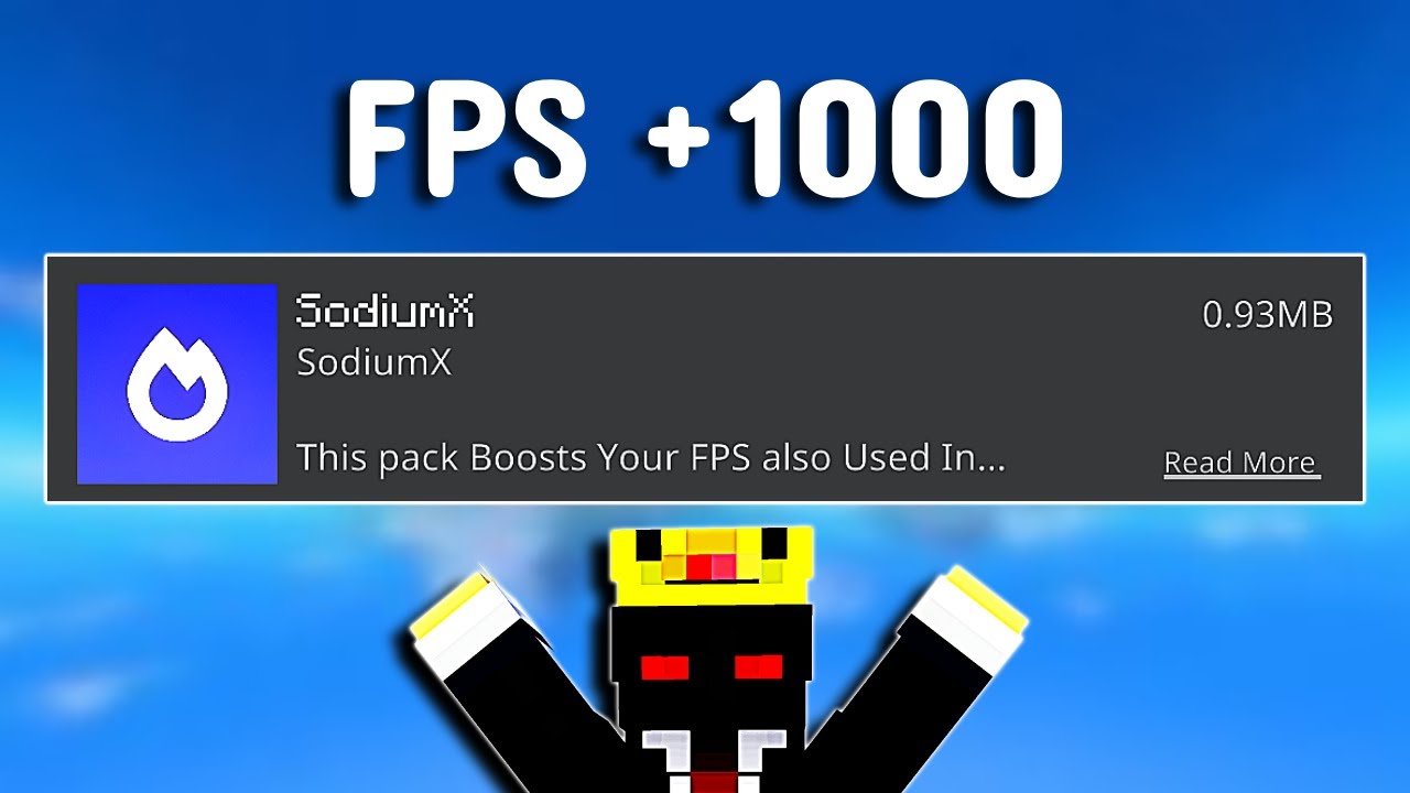 Sodium X For MCPE 1.21+ (NO LAG + Smooth Gameplay) I FPS BOOST