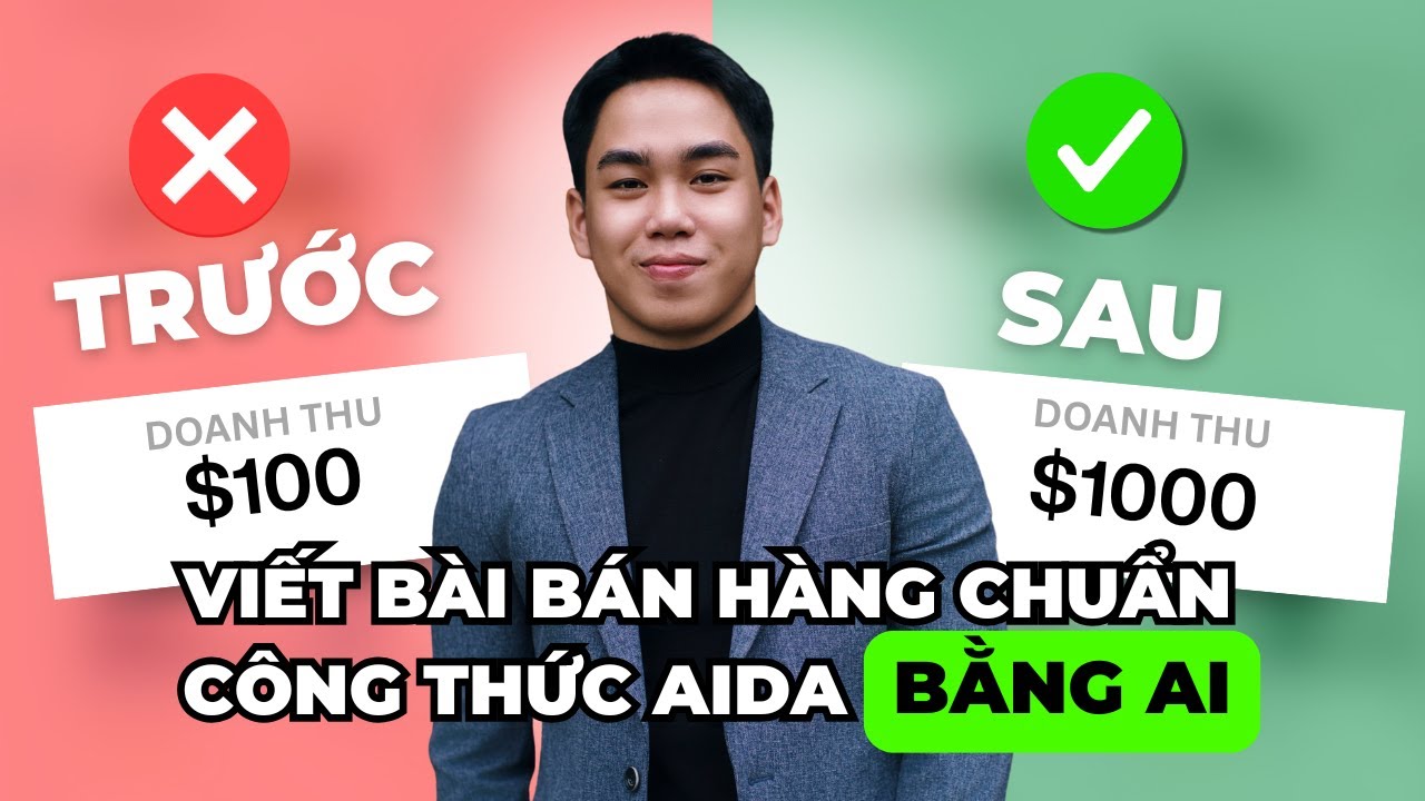 Hướng dẫn dùng AI viết bài bán hàng chuẩn công thức AIDA cho người mới