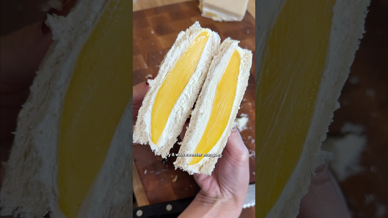 My first time making mango sando