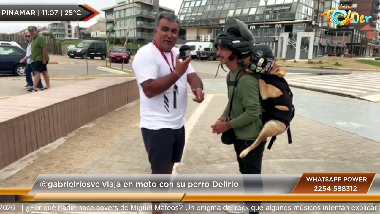 @gabrielriosvc viaja en moto con su perro Delirio