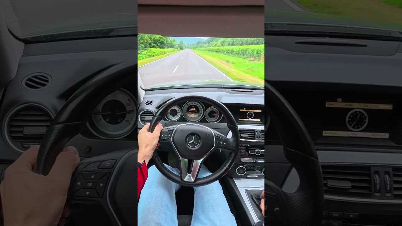 0-100 Mercedes-Benz C 220 CDI - 170 HP (2011) #viralvideo #speed #bestcar #top #race #fun #best