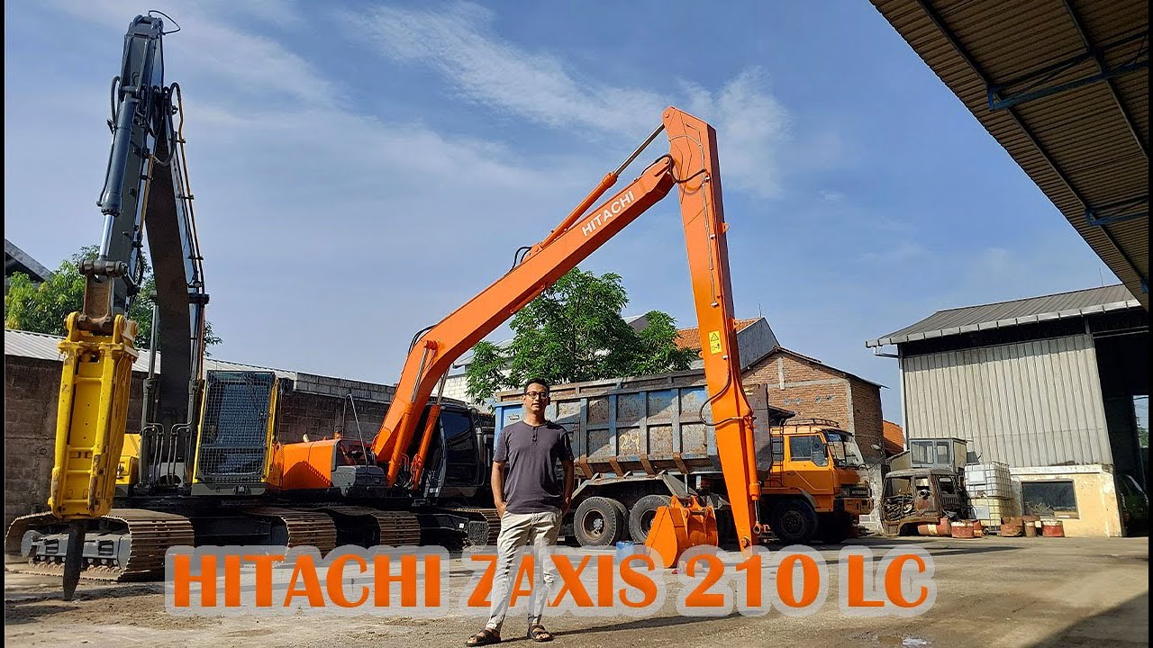 REVIEW EXCAVATOR HITACHI ZAXIS 210 LC LONG ARM 2012