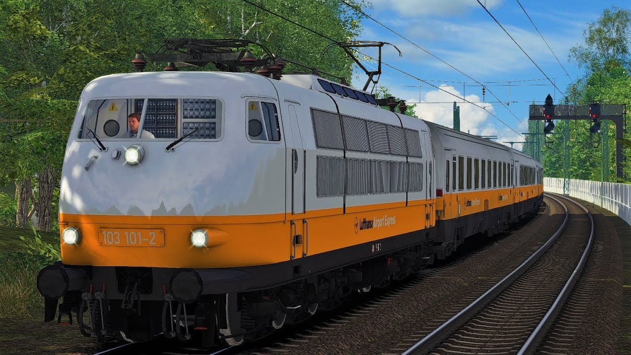 Let's Play Train Simulator 2018 Lufthansa Airport Express Sonderzug BR 103 101-2 Hamburg - Hannover