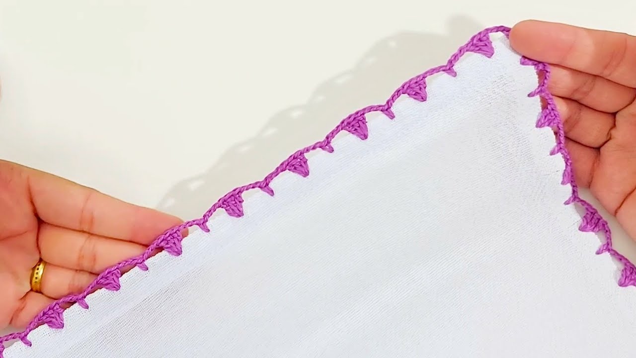 💜Super Fácil Caseado para pano de prato Nº 11