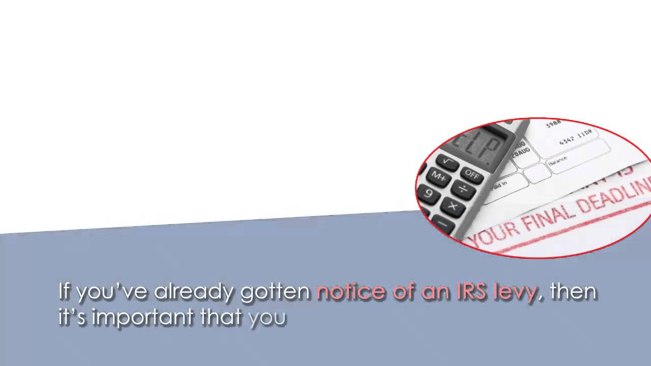 Stop IRS Levy -- Tax Relief  Oklahoma
