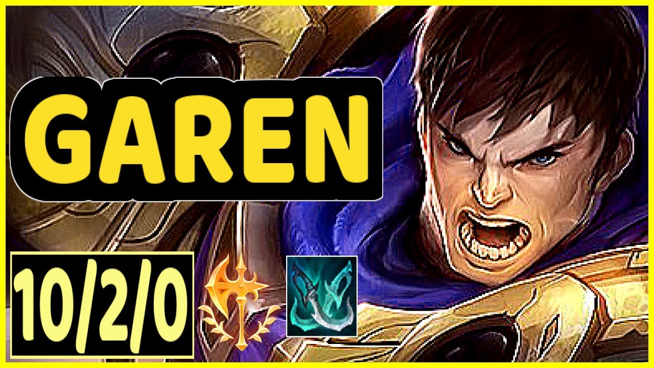 League Of Legends ll S16-Garen Gameplay-How To Stomp Top Lane !! Tut