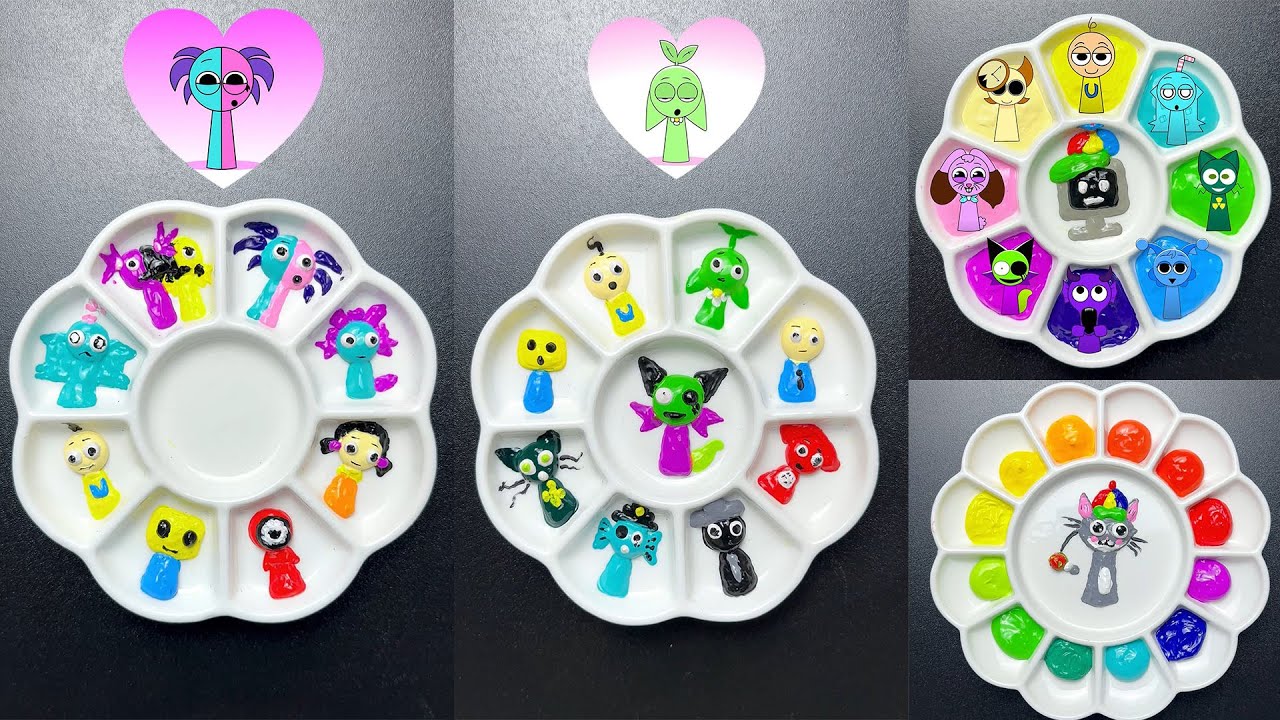 Guess the Mixed All phase Colors Challenge Collection Sprunki 