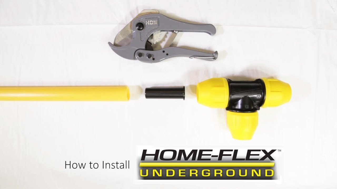 HOW TO | HOME-FLEX&trade; Underground Yellow Polyethylene Gas Pipe and Fittings