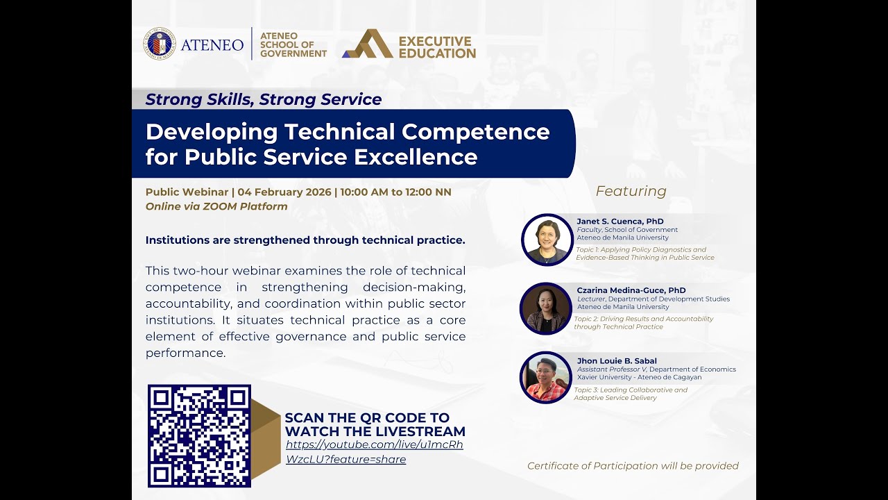 [ASOG] Strong Skills, Strong Service: Developing Technical Competence for Public Service Excellence