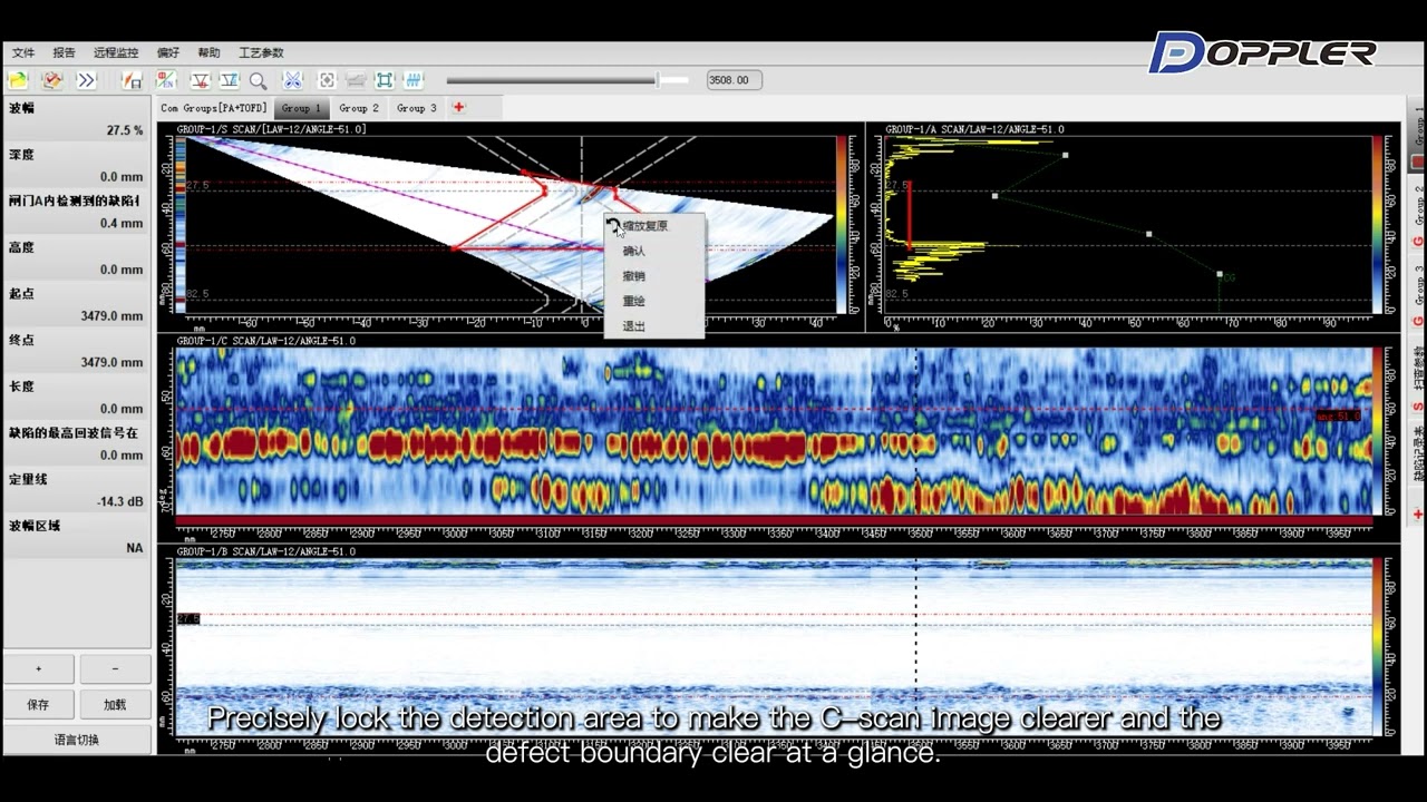 Long distance pipeline data Automatic evaluation and analysis of defects