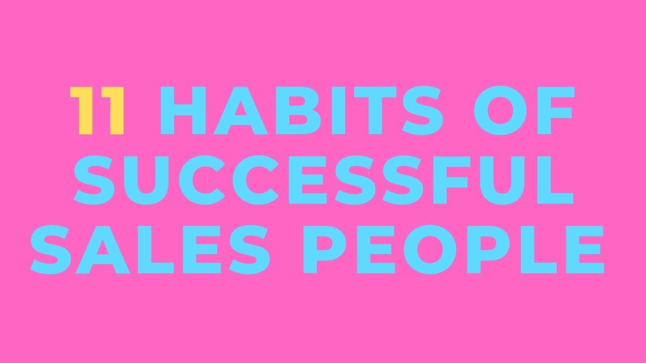 11 Habits of Successful Sales People | Jewelry Sales Training