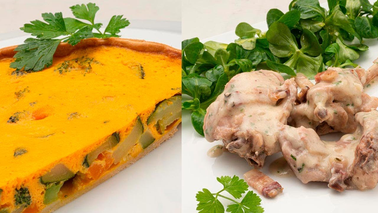 Pastel de verduras - Conejo al Jerez - Cocina Abierta de Karlos Arguiñano
