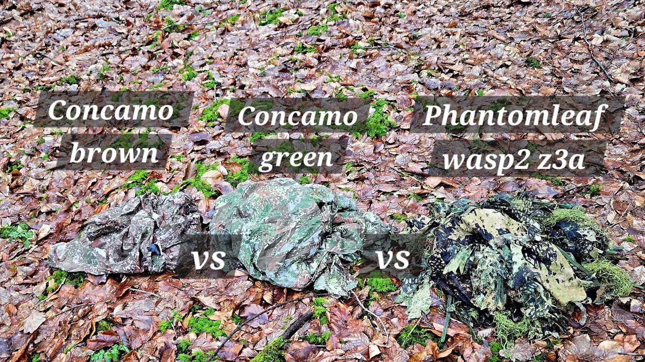 Winter camouflage comparison, phantomleaf, concamo