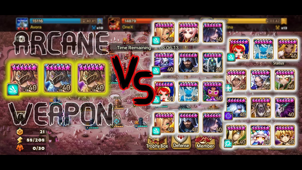 Мистическое оружие против осадной обороны — Summoners War