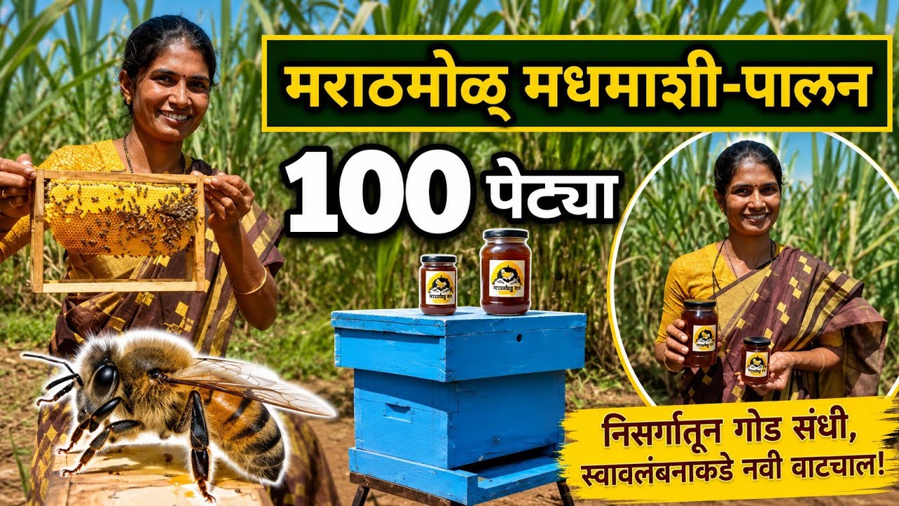 Rohini patil यांचा 100 मध पेट्यांचा फार्म Honey bee keeping serana satara #bee