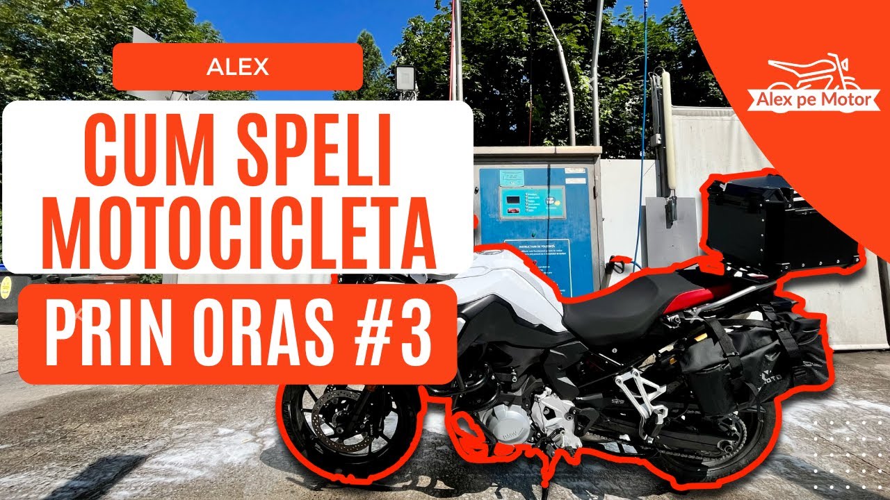 Prin oras #3 - Cum SE SPALA MOTOCICLETA in SIGURANTA