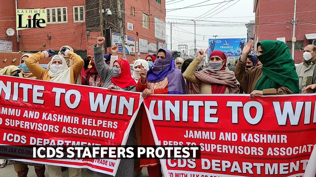ICDS Staffers Protest