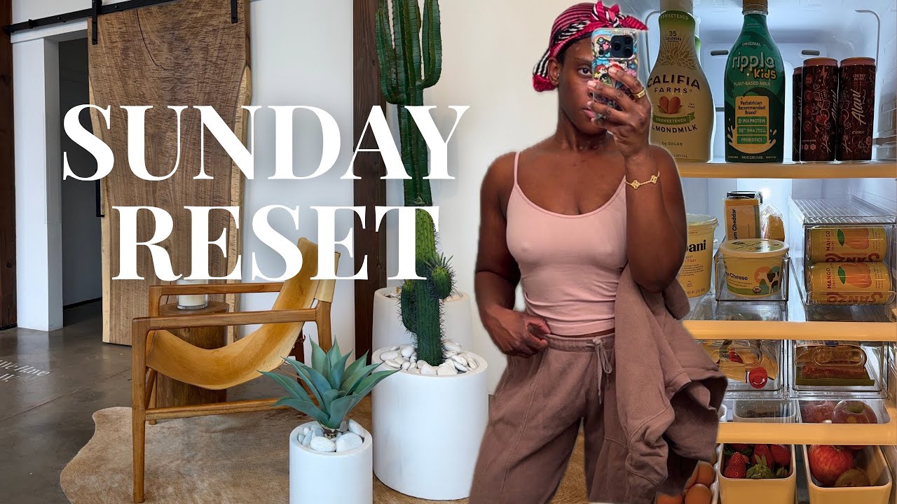 SUNDAY RESET vlog | shower routine, self care morning, grocery haul + more