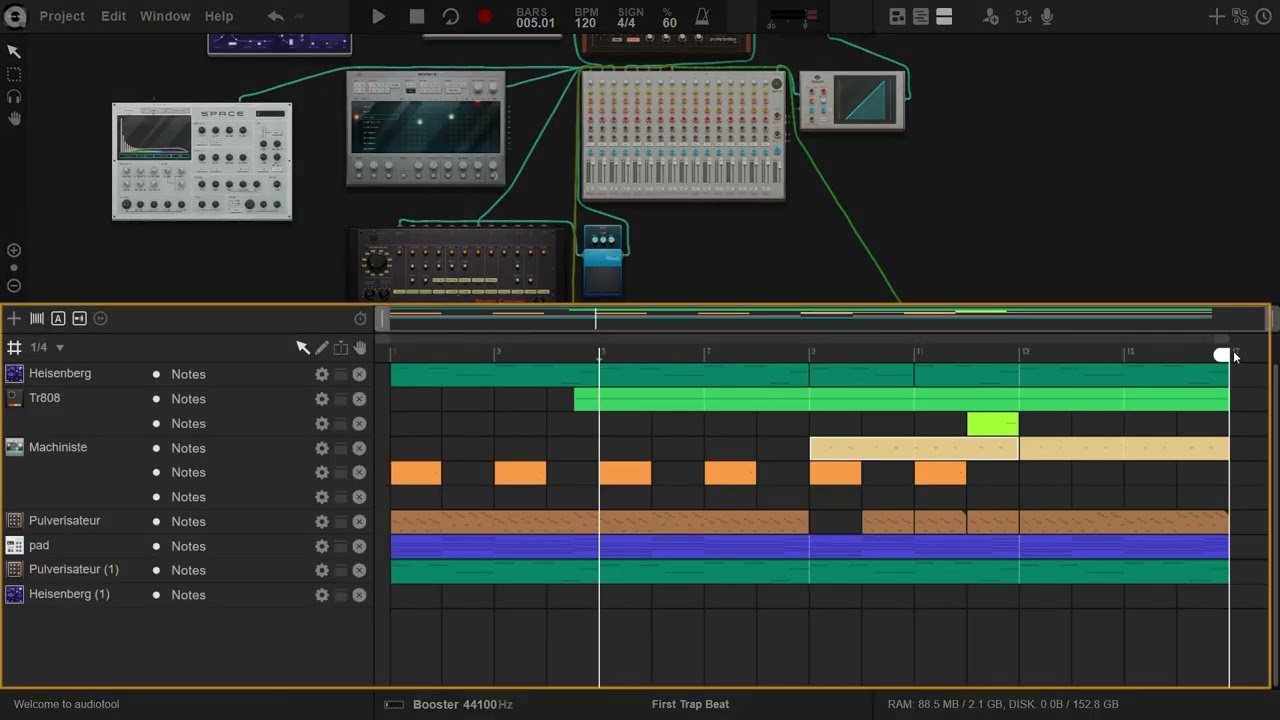 Audiotool | First Steps | Interface Overview