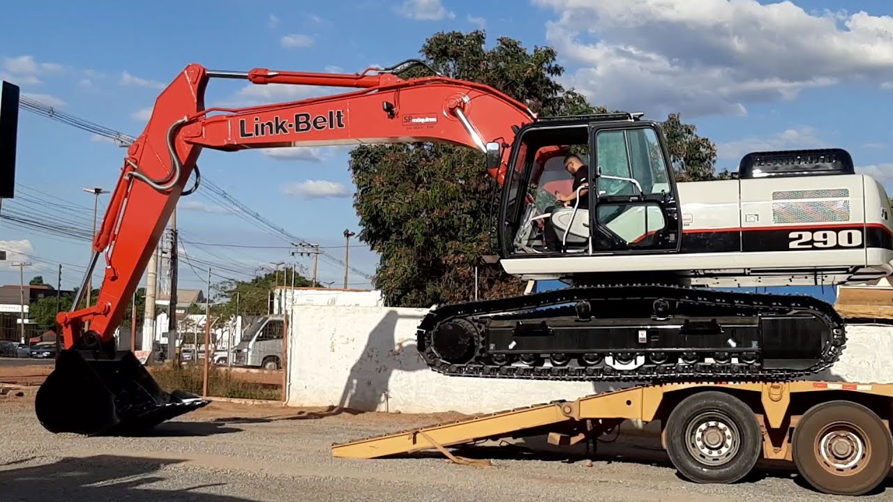 Desembarcando escavadeira Link Belt 290X2!
