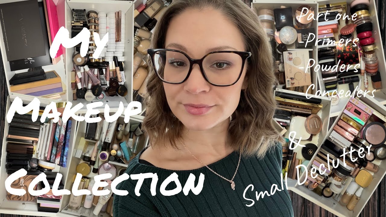 MAKEUP COLLECTION AND DECLUTTER 2022 || Primers, Concealers, Powders // PT 1