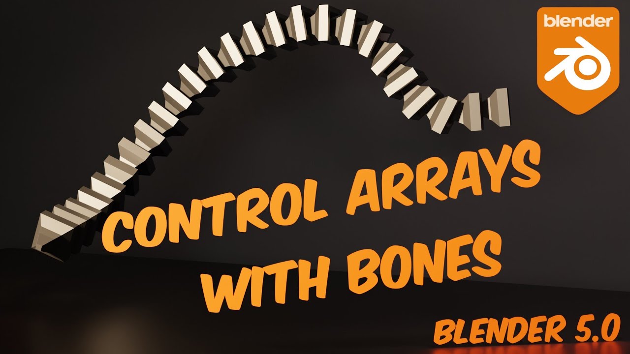 The Secret to Controlling Array Modifiers with Armatures in Blender 5.0 beta