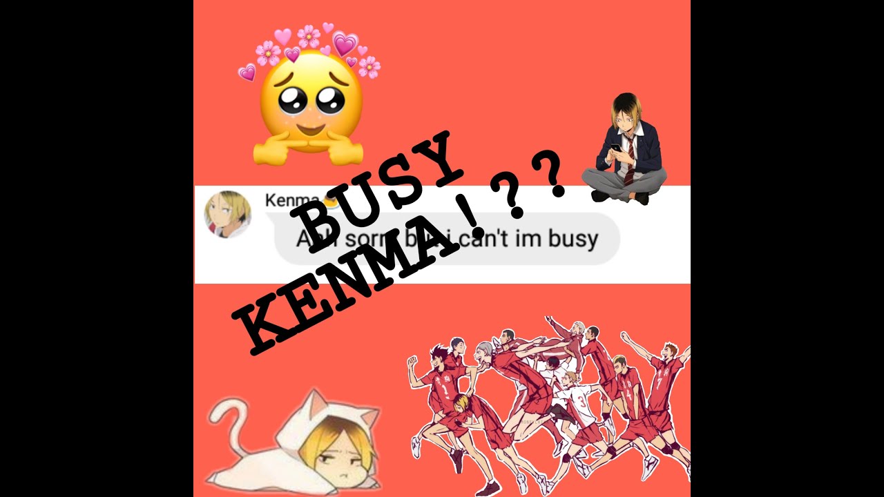 Y/N x Kenma || Kenma is busy!? || Haikyuu Text