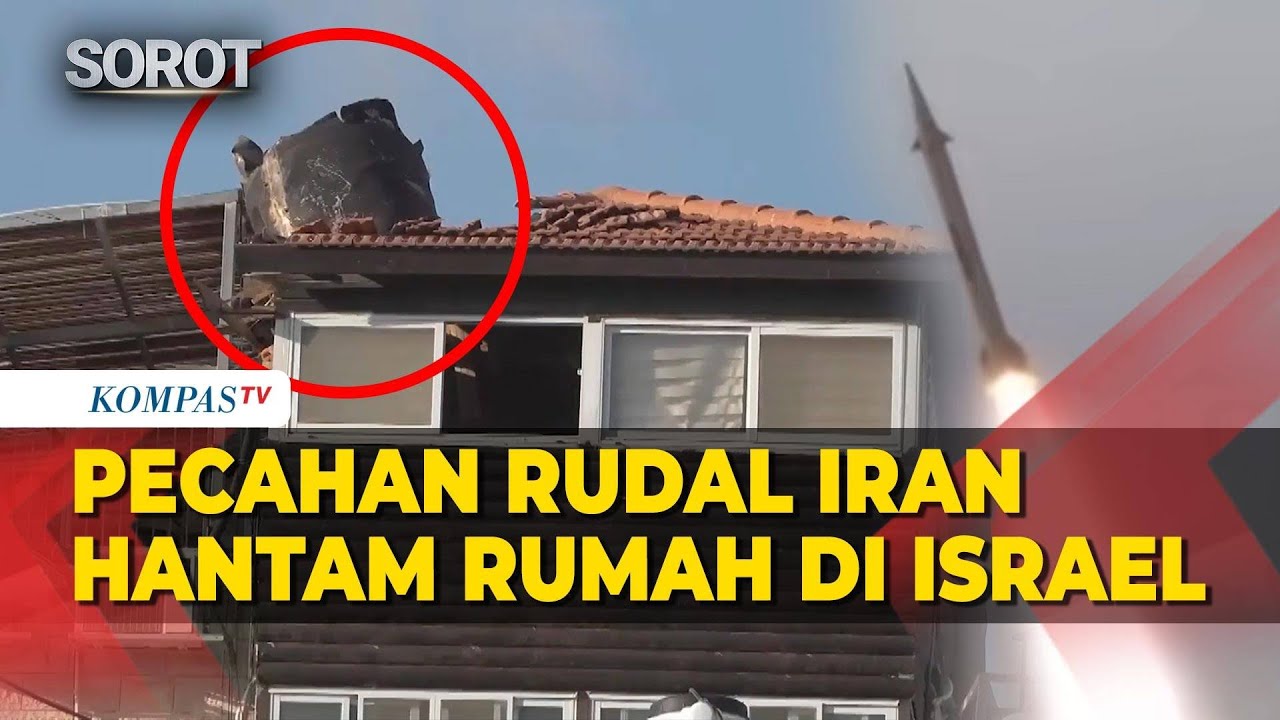 Penampakan Pecahan Rudal Iran Hantam Rumah Pendudukan Israel