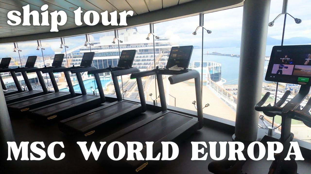 MSC WORLD EUROPA ship tour - GYM