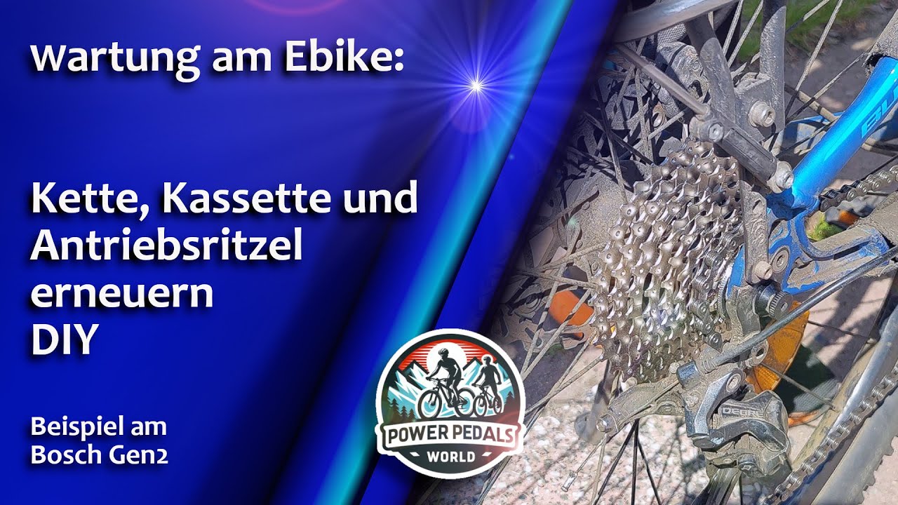 Kette, Kassette und Ritzel selber tauschen. DIY Wartung am ebike, step by step.