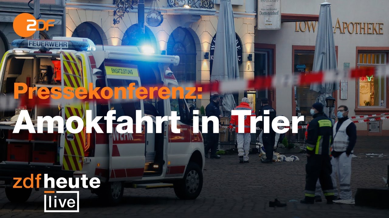 Pressekonferenz zur Amokfahrt in Trier | ZDFheute live