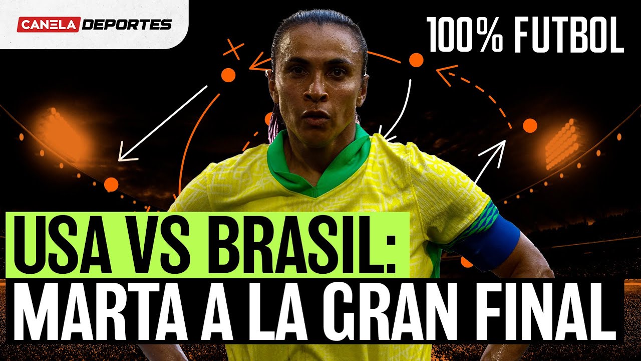 ESTADOS UNIDOS vs BRASIL por el ORO en el FÚTBOL FEMENIL en PARÍS 2024 | 100% Fútbol