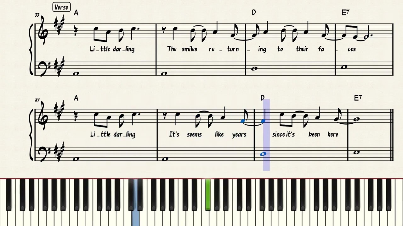 Here Comes The Sun - The Beatles | Piano Sheet Music