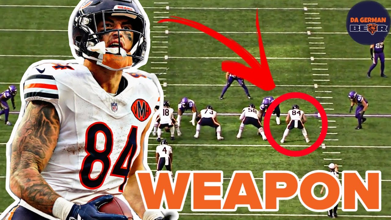 MOST RELIABLE TARGET! Colston Loveland Week 11 Film Analysis || Bears vs Vikings