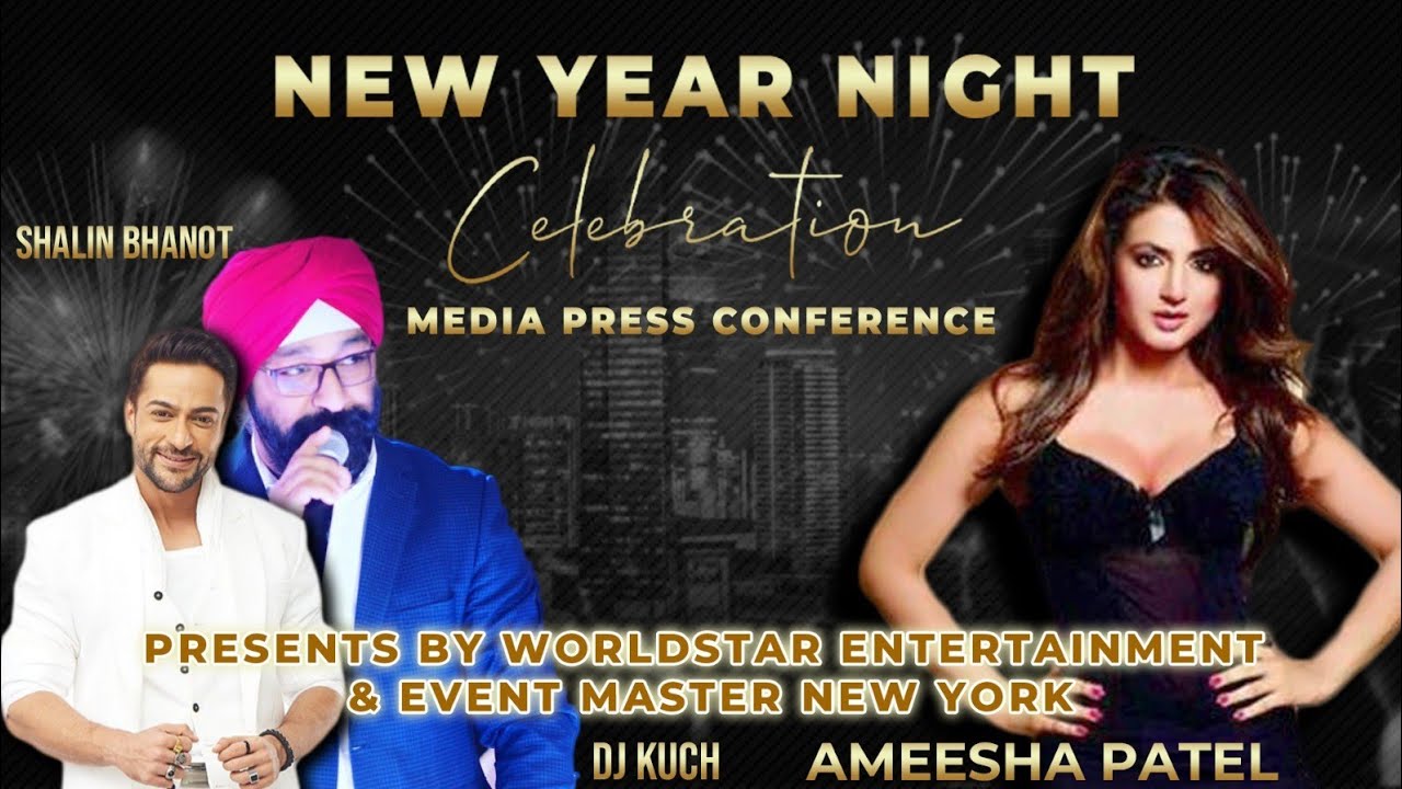 Press Conference Ameesha Patel, Shalin Bhanot, DJ Kucha, organized by Worldstar Entertainment