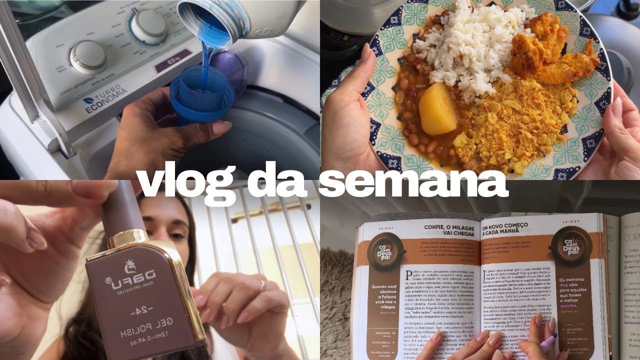Vlog da minha semana | Rotina simples, devocional, afazeres domésticos e autocuidado 