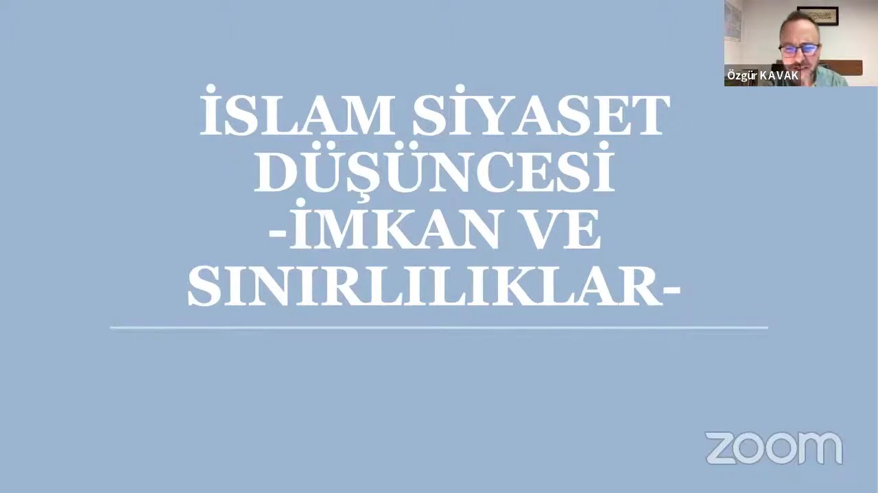 Sosyal Bilim Söyleşileri-83: Prof. Dr. Özgür Kavak, İslam Siyaset Düşüncesi İmkan ve Sınırlılıklar