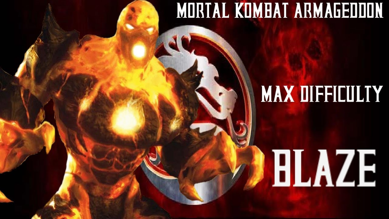 Mortal Kombat Armageddon - Blaze - Max Difficulty - No Matches Lost (Commentary)