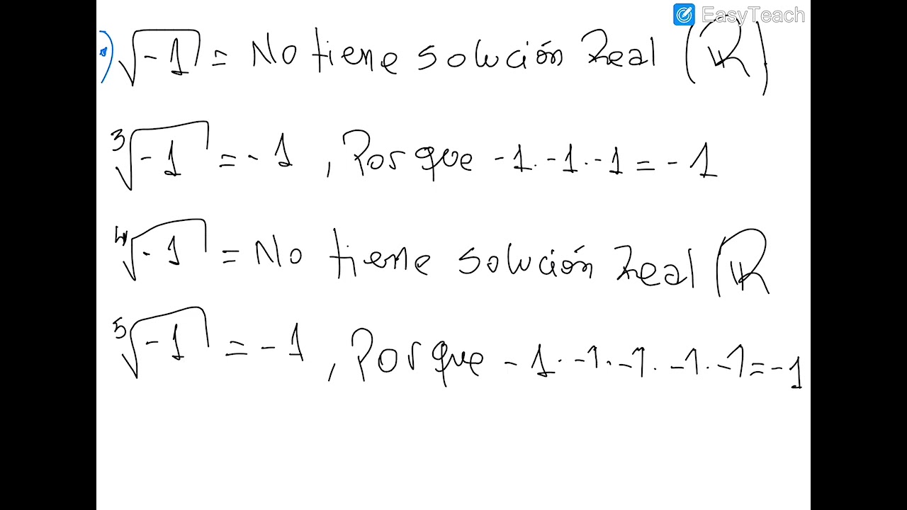 Calcular raíces enésimas. (Observaciones). Introducción a la raíz cuadrada