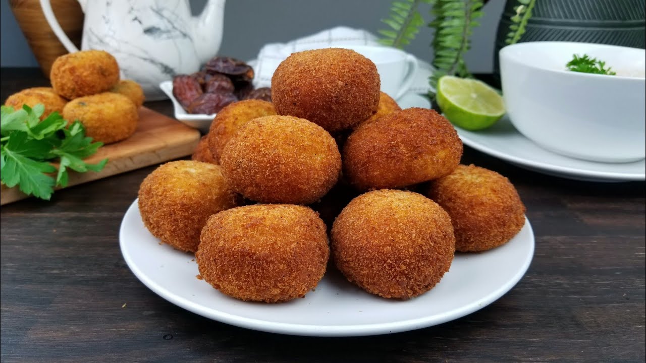 كرات البطاطس المقلية بحشوة اللحم لذيذه وسهله جدا الكاتلس | Tasty Potato Balls