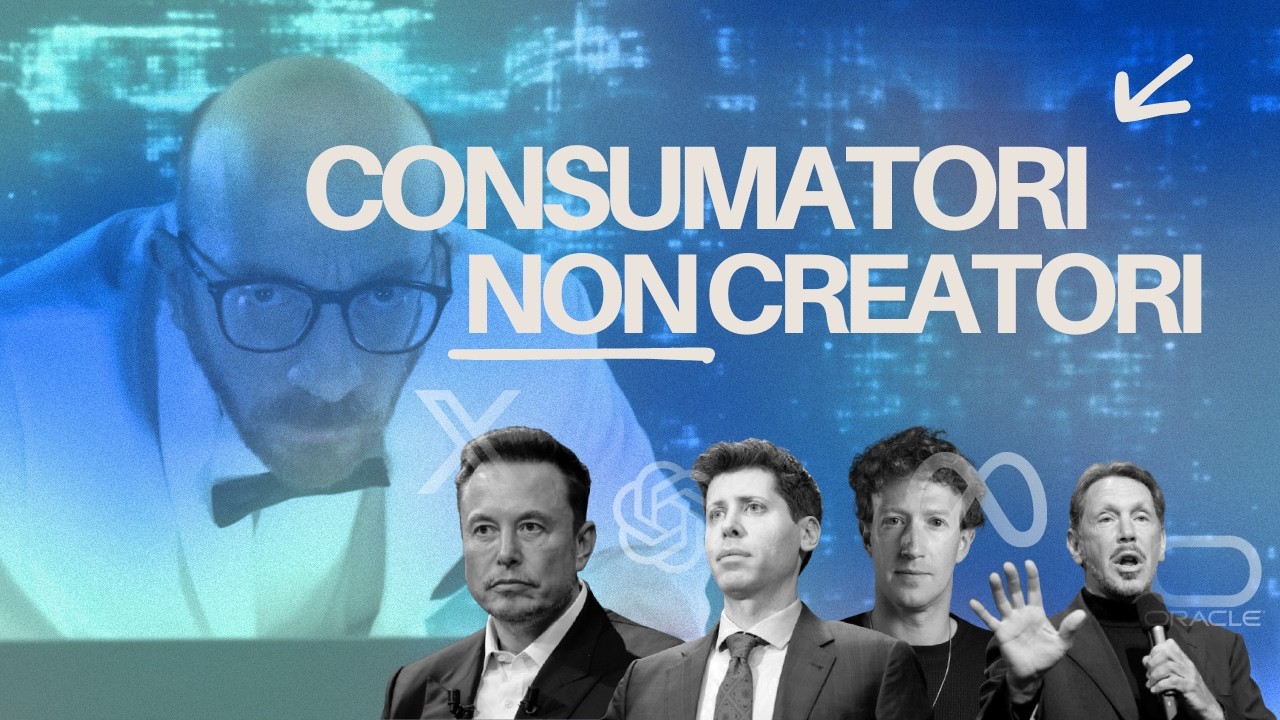 Un futuro di CONSUMATORI, NON CREATORI