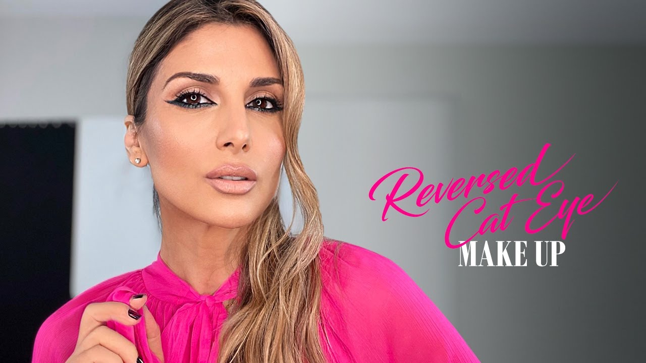 Reversed cat eye makeup | Roula Stamatopoulou