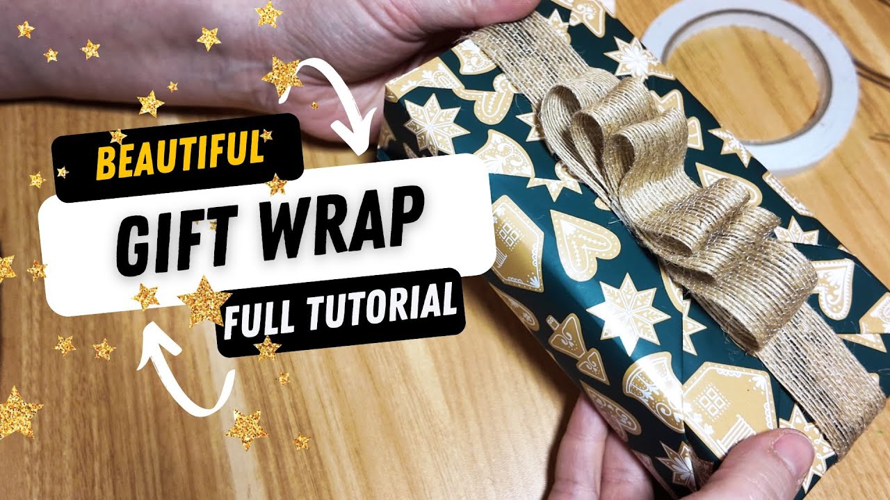 How to Wrap a Gift Step by Step | Elegant Gift Wrapping Tutorial