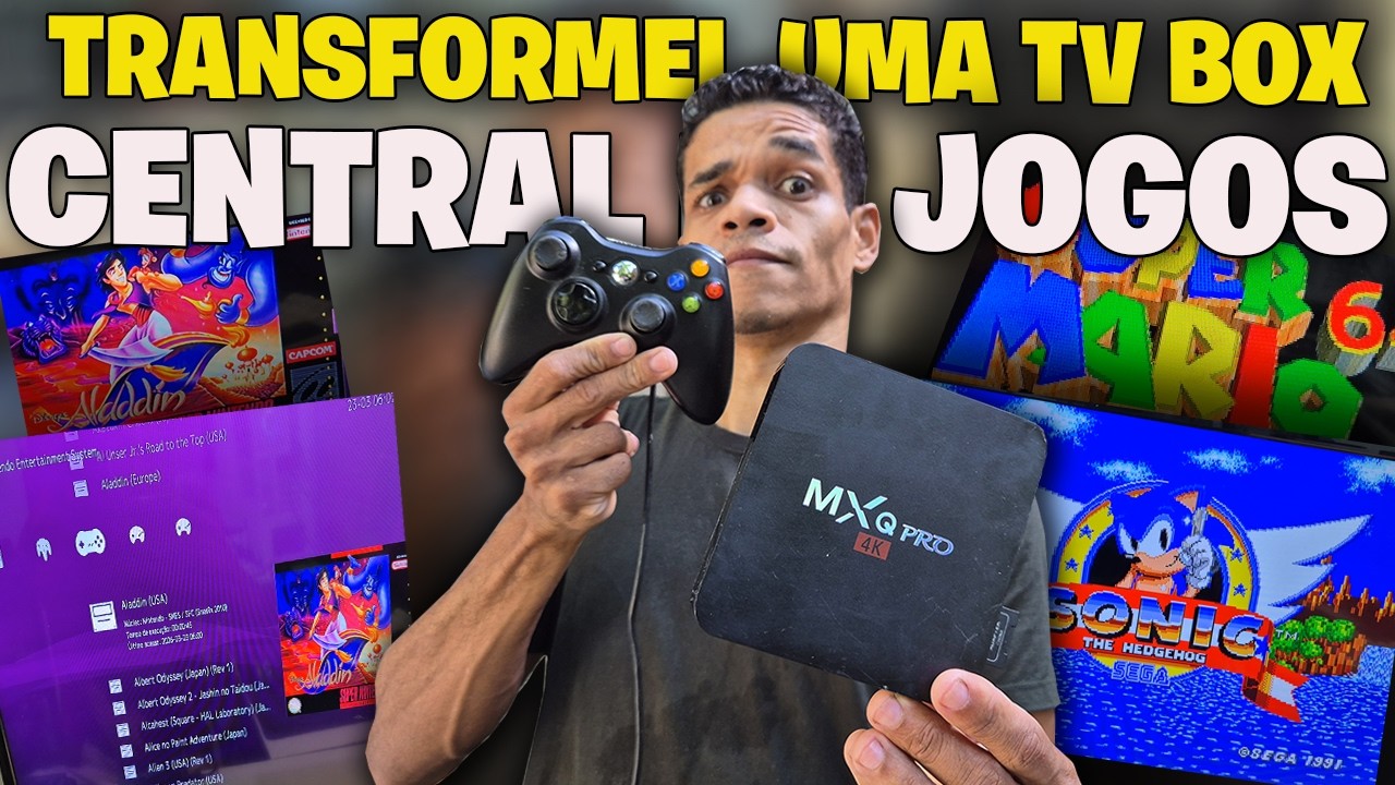 TRANSFORMEI UMA TV BOX  EM UMA CENTRAL MULTIJOGOS !