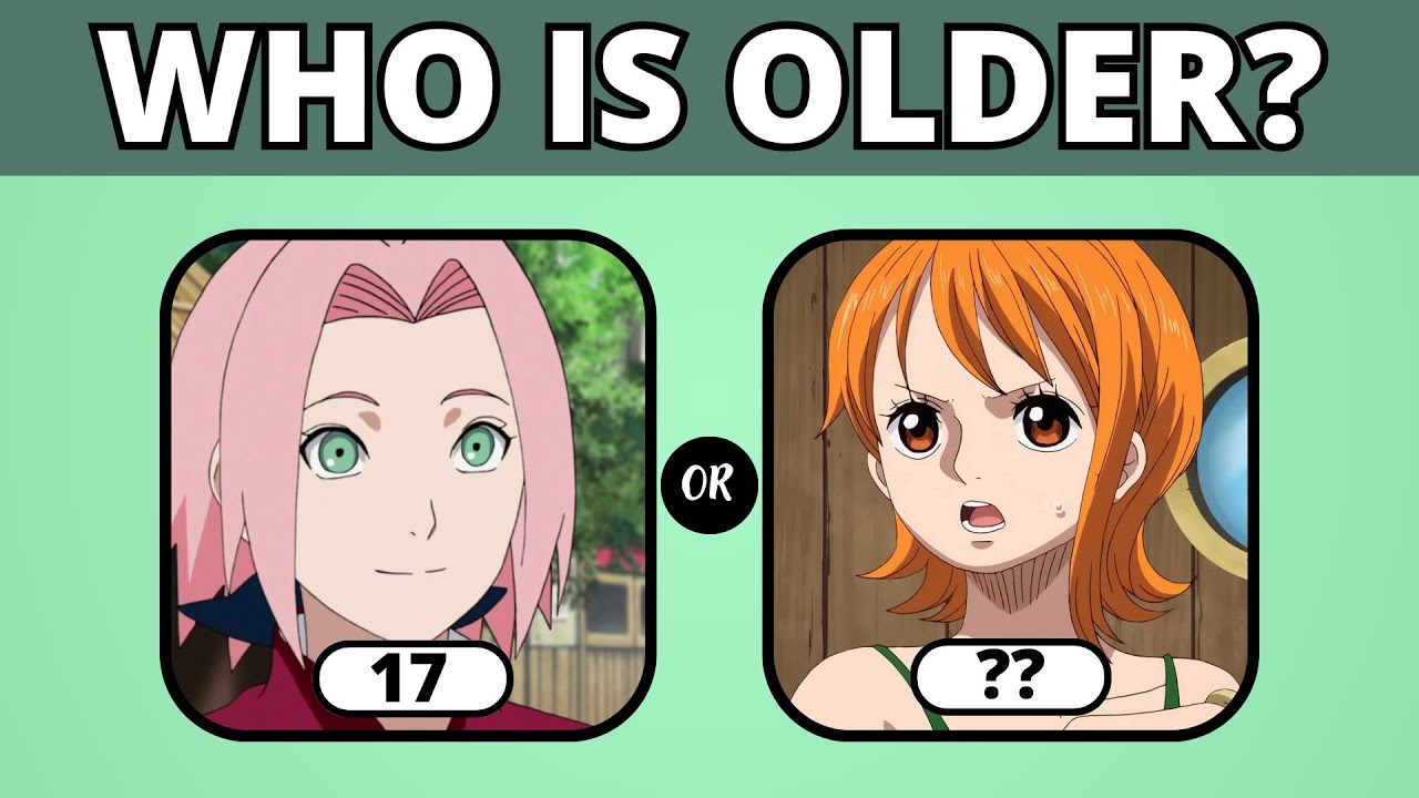 Guess Who Is Older 🤔 | 2023 Most Famous Anime Character Ages Challenge